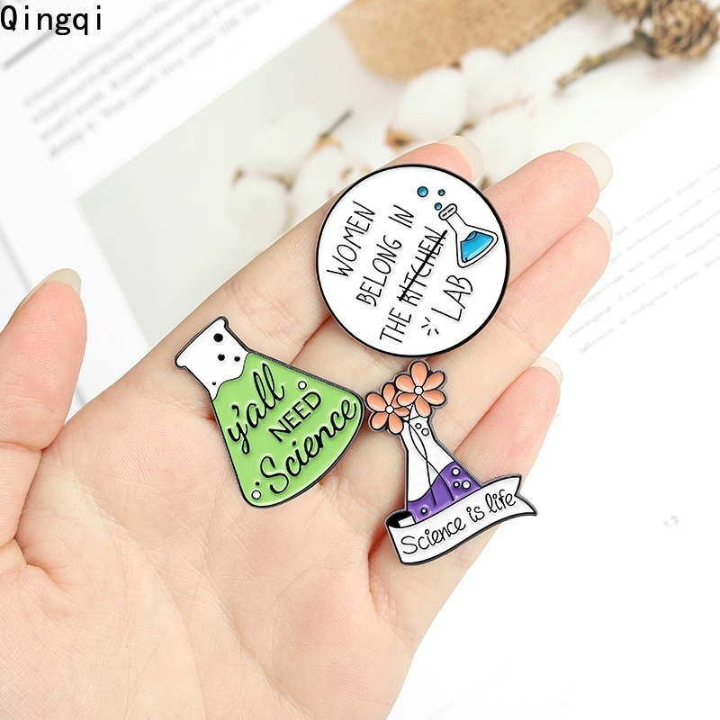 Bros Pin Enamel Desain Ilmu Kimia Matematika Untuk Hadiah