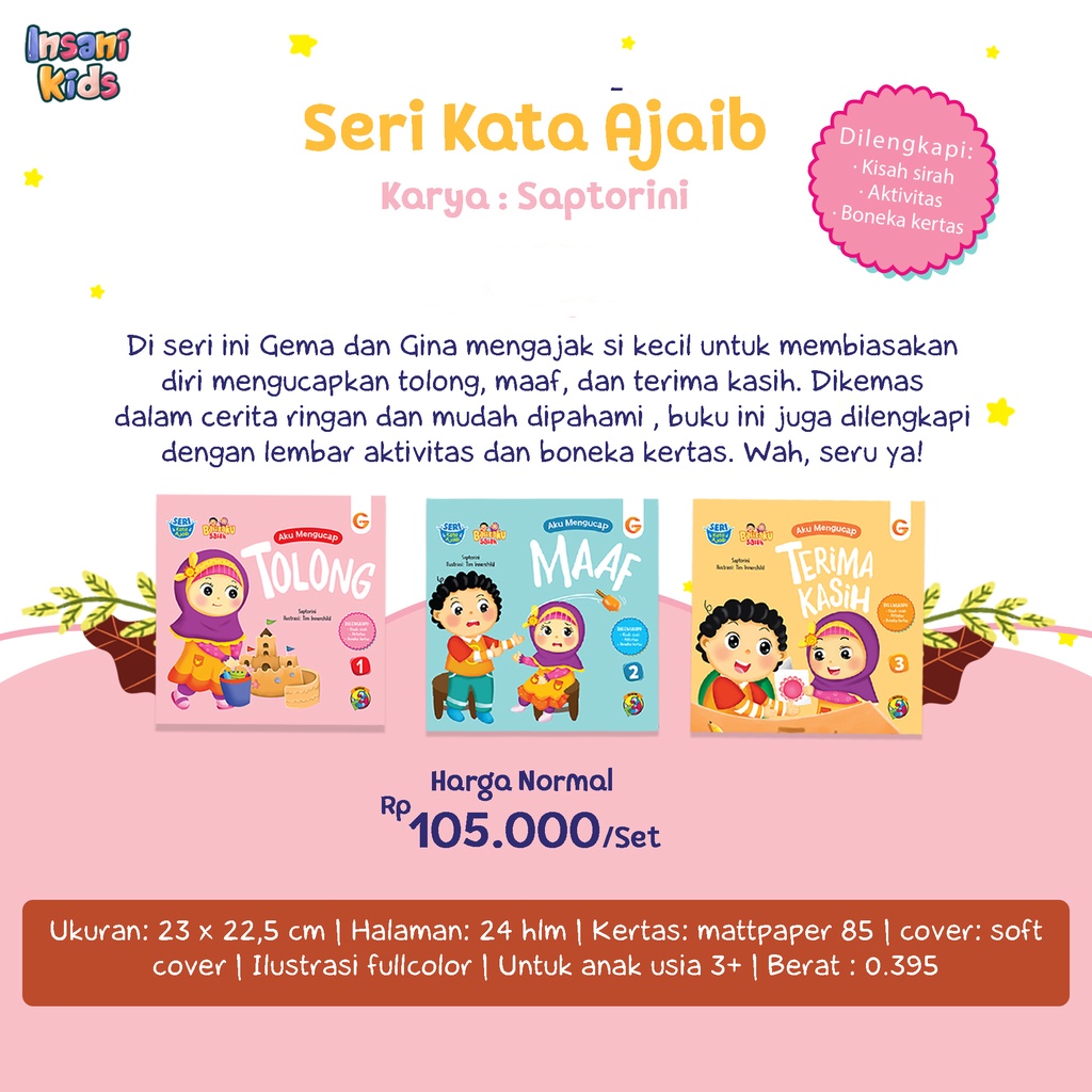 Buku 1 Set Seri Kata Ajaib - Gema Insani 100% Original