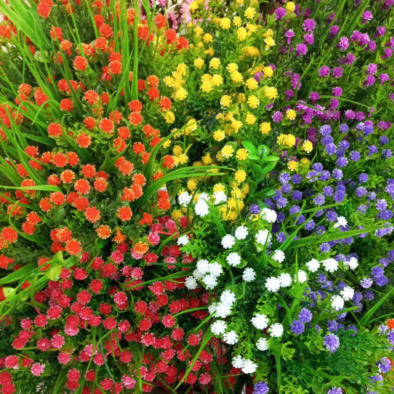 Tanaman bunga Sintetis palsu Artificial Latex / bunga kucai premium / bunga kucai