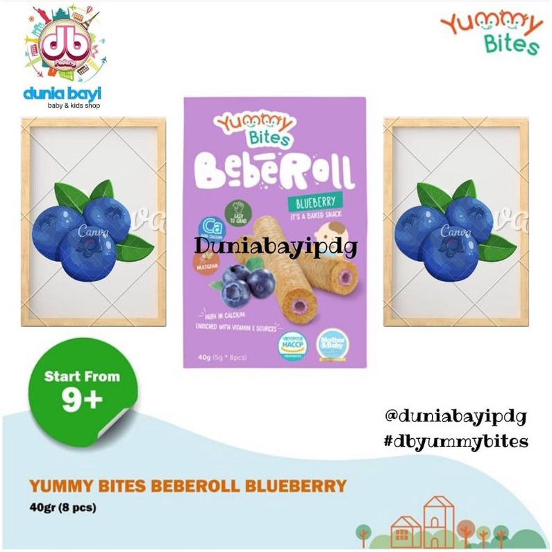 Yummy Bites Beberoll 40 gr  9 bulan+/ yummy bites beberoll