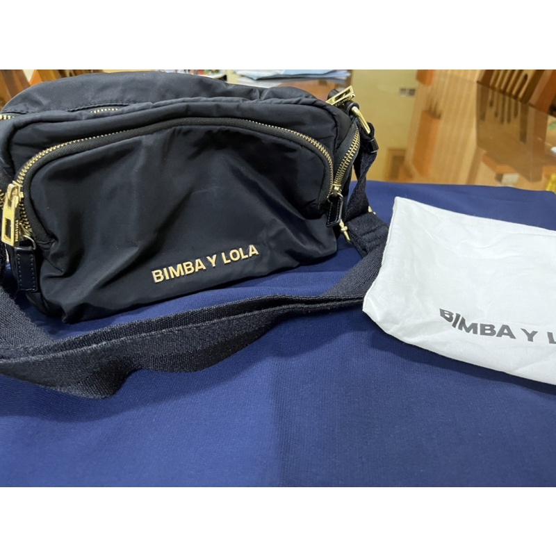 Preloved Bimba Y Lola Nylon Zip Crossbody Original with DB ori