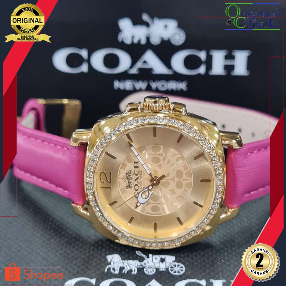 JAM TANGAN PRIA WANITA | RANTAI | KULIT | KARET | MURAH | COACH ORI | FOR LADIES | LEATHER STRAP | I