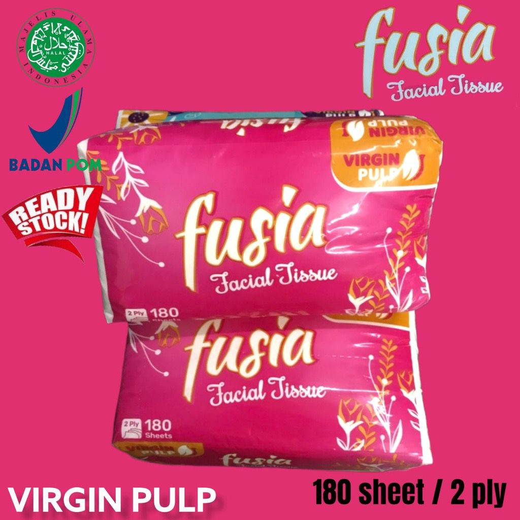 TISSUE NICE 180 SHEET TISSU FACIAL TISSUE / TISU WAJAH NICE FUSIA PEONY DAPAT 3 PACK