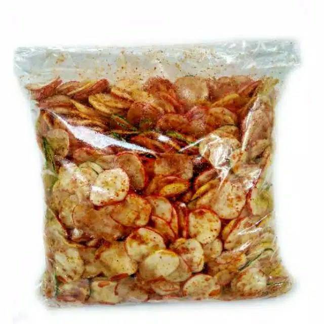 

Kerupuk seblak pedas daun jeruk