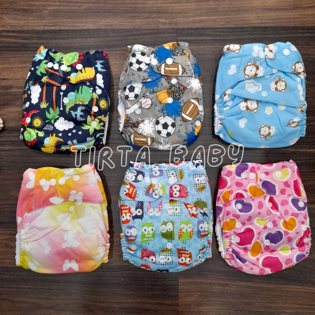 BIZYBEE Clodi Popok Kain Bayi Reusable Warna dan Karakter