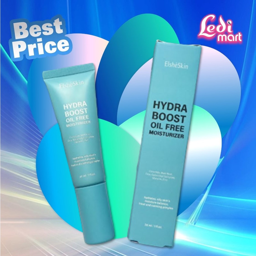 ORIGINAL ElsheSkin Hydra Boost Oil Free Moisturizer 30ml / Elshe Skin / Pelembab Wajah / Moisturizer Wajah / Lotion Wajah / LEDI MART