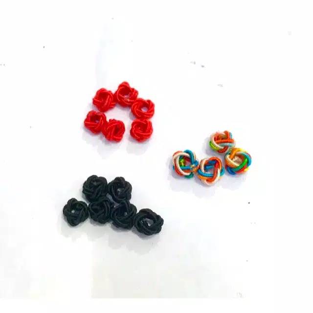 Fourfashion Penyekat pembatas karet craft utk gelang dan kalung model donat PER PCS