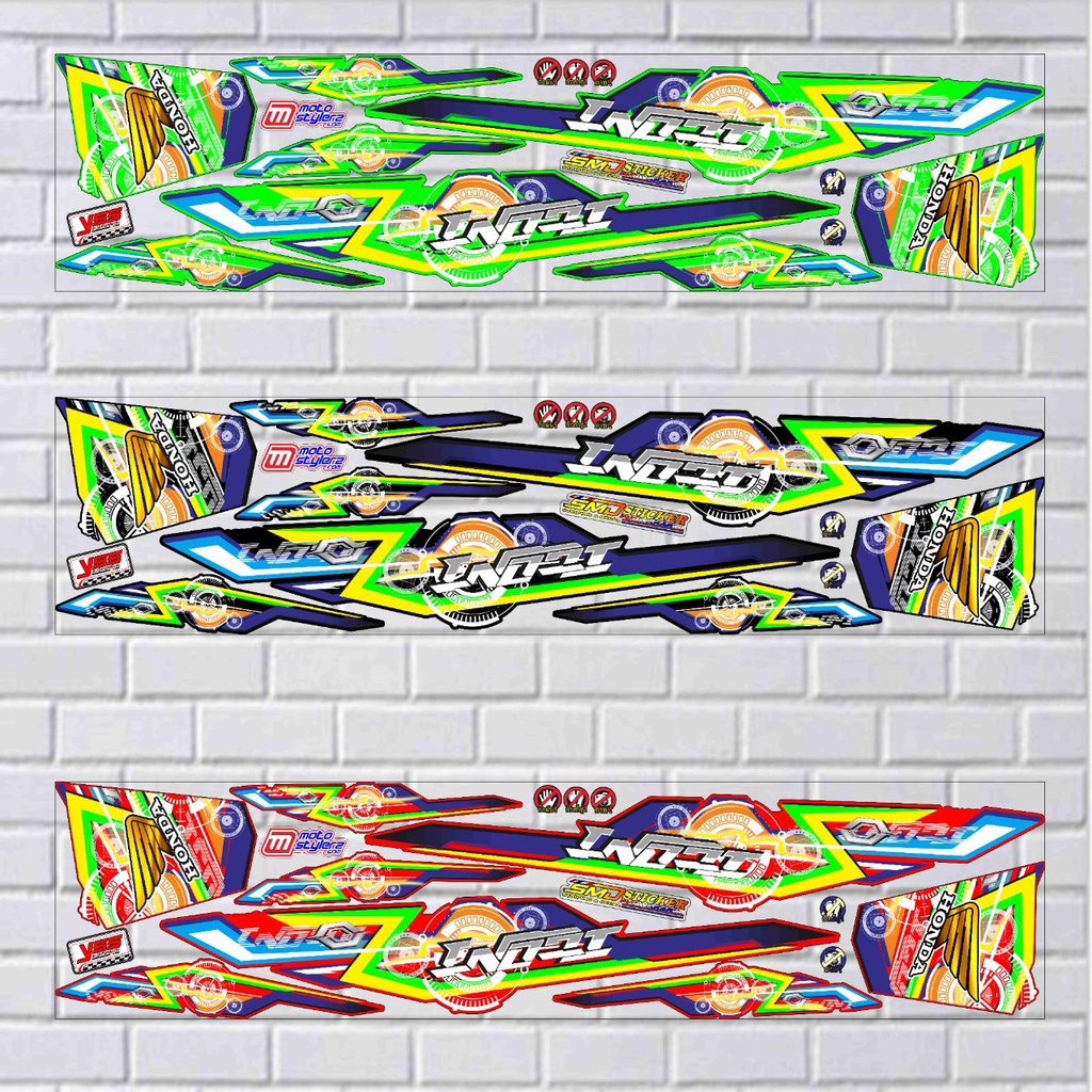 STRIPING VARIASI BEAT FI 2013 SAMPAI 2016 STIKER BODY MOTOR