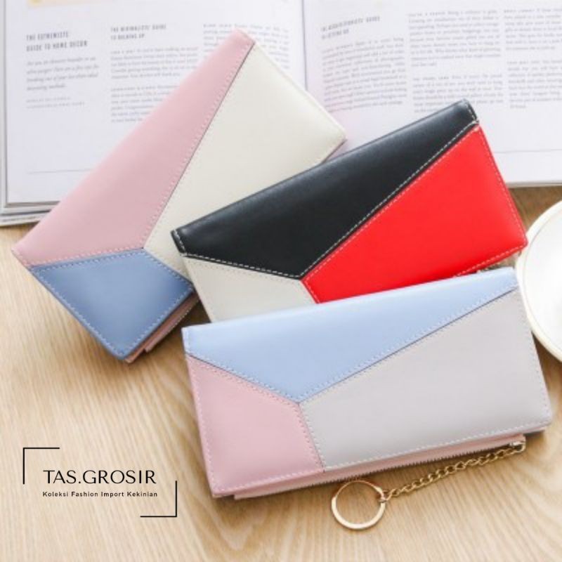 [COD] LB - Koleksi dompet panjang wanita fashion import cantik 079