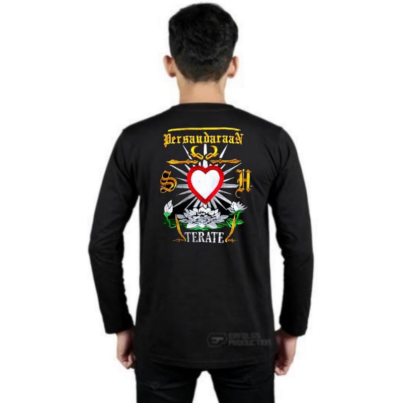 KAOS BORDIR SETIA HATI TERATE | KAOS PSHT BORDIR LENGAN PANJANG