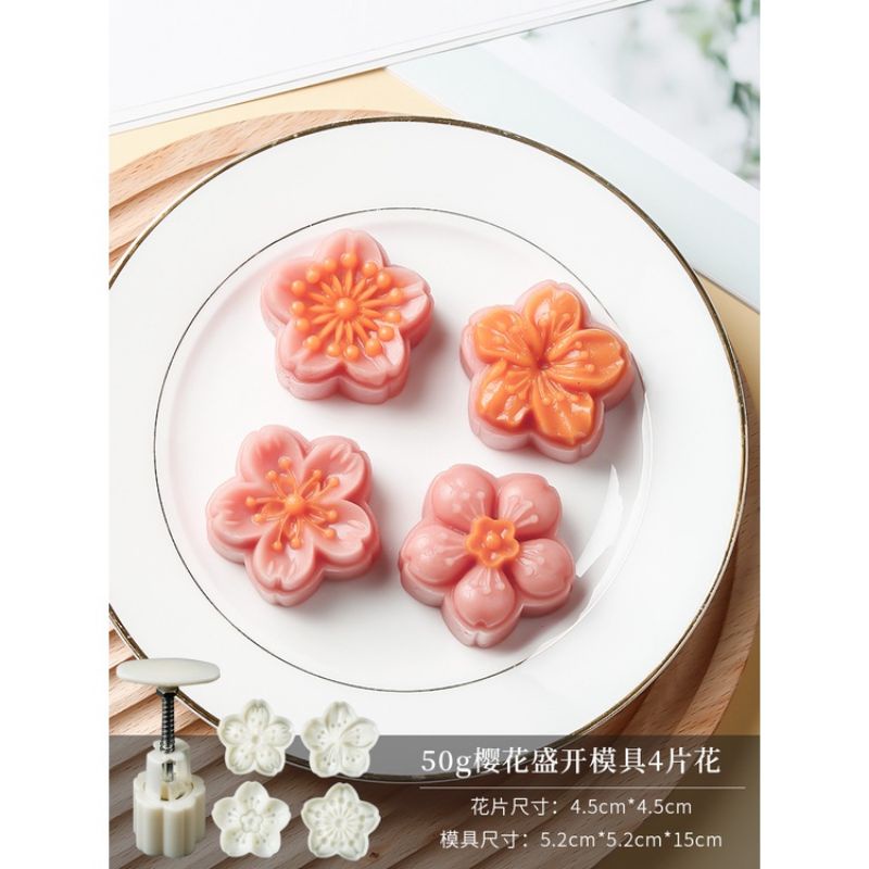 Cetakan Mooncake Cherry / Cetakan Mooncake Plastik / Mooncake Mold