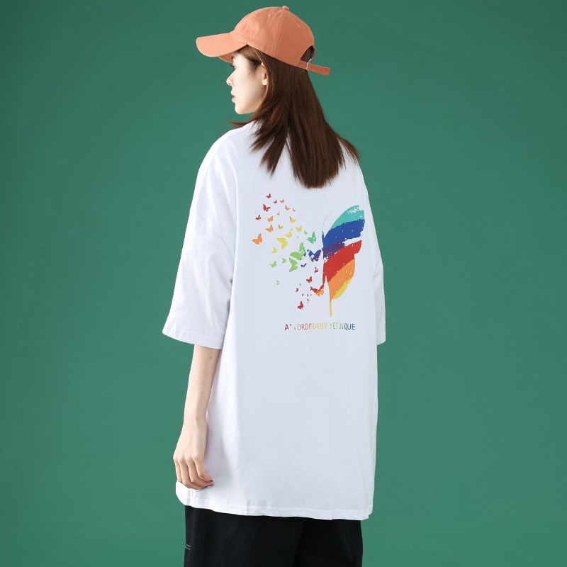 T-Shirt Oversize Unisex Butterfly Katun Premium Impor (A089-AA01)