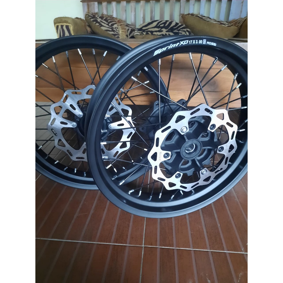 VELG WR 155 SUPERMOTO RODA SUPERMOTO YAMAHA WR 155 UKUR 250/300 FREE DISK PIRINGAN