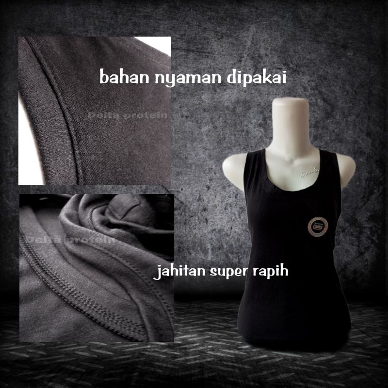 singlet olahraga wanita kaos olahraga wanita baju olahraga pakaian olahraga warna random whey Delta protein