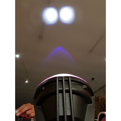 Proji Jumbo Waterproof Projektor LED 2 Titik Lensa Kaca Lampu Sorot