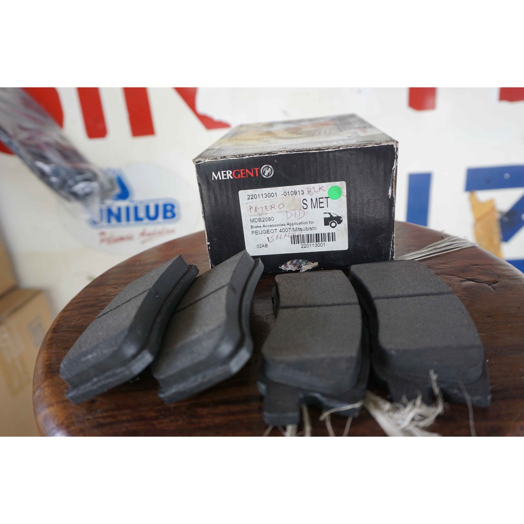 Brake Pads Kampas Rem Belakang Mitsubishi Pajero DID merk Mergent