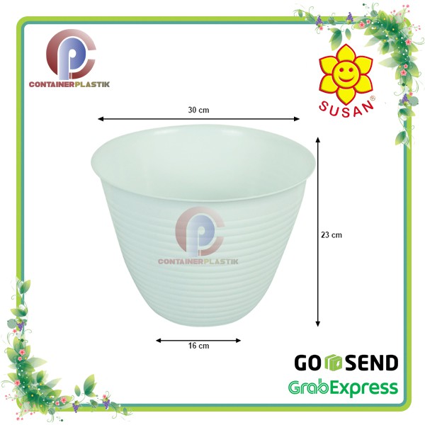 Pot Bunga 30cm - Pot Tawon - Pot Tanaman - Pot Hias - Pot Bunga Tawon 34 - SUSAN