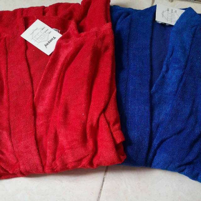 Kimono handuk polos/Handuk mandi/Piyama Kimono mandi Dewasa