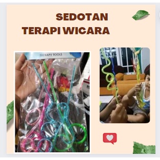 

✦PROMO✦ {2PCS} Sedotan Terapi Wicara / Sedotan Spiral Ulir Unik - Alat Terapi Wicara / Oral Motor Straw