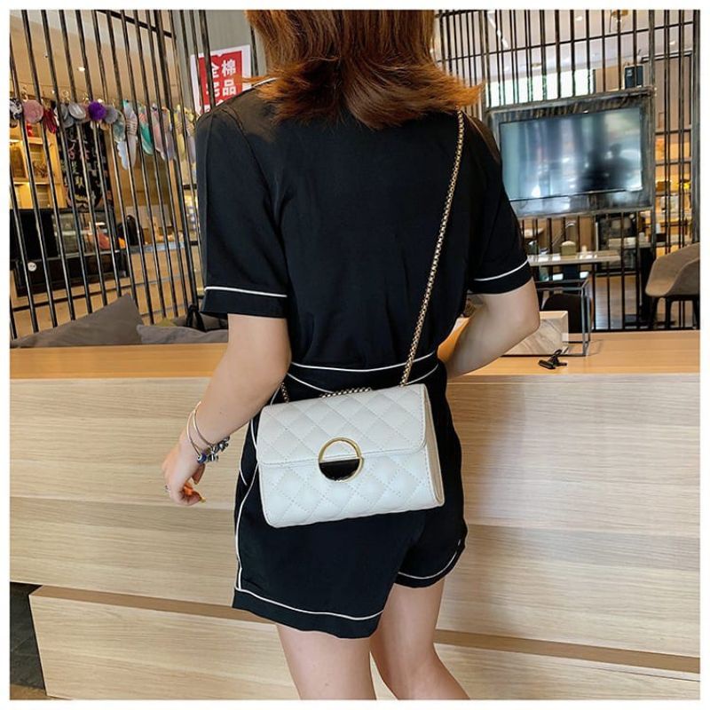 [BISA COD] Tas Selempang Slempang Sling Bag Premium Wanita - Tas Kondangan Pesta Rantai Bahu Elegan Wanita Korean Style Ootd