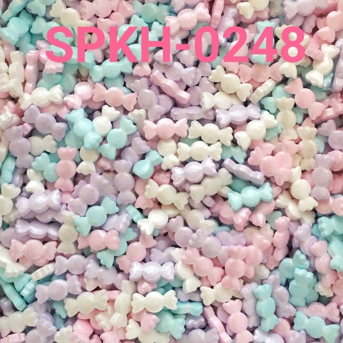 

SPKH-0248 SPRINKLES SPRINKLE SPRINKEL 500GR CANDY PUTIH PINK BIRU GRATIS ONGKIR