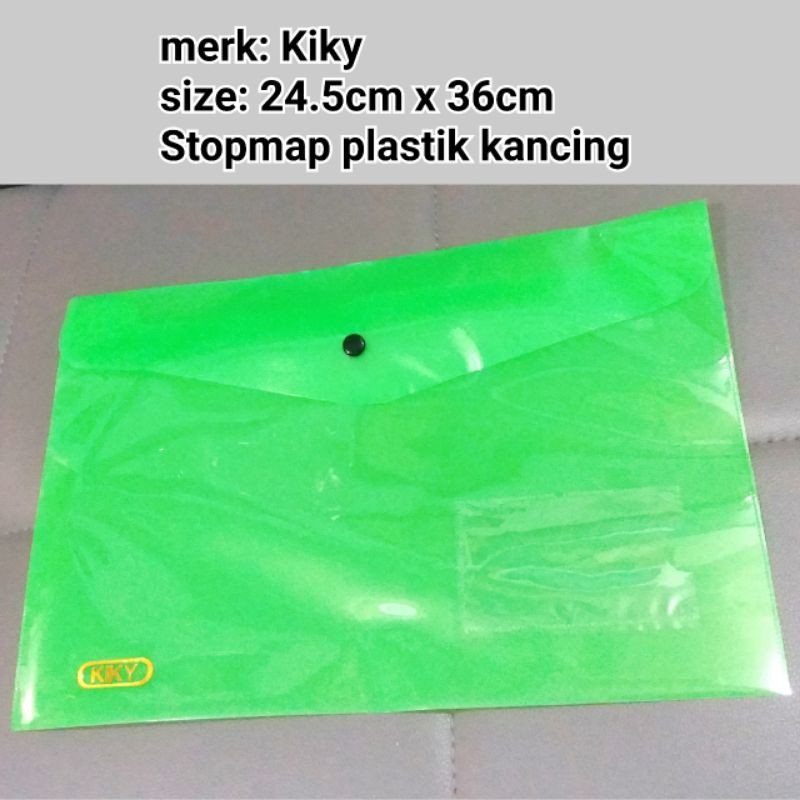 Stopmap map kancing kiky plastik