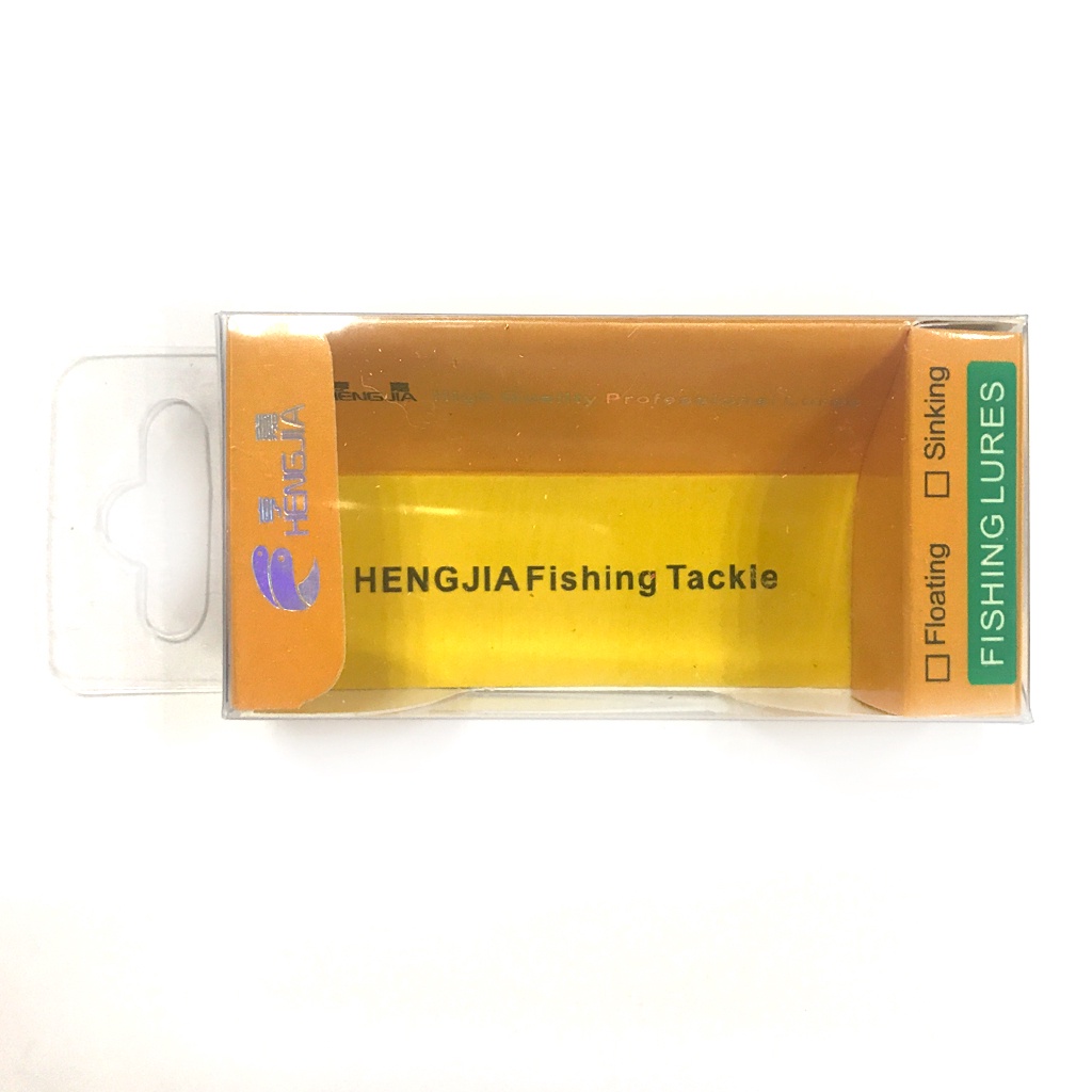 HENGJIA 10pcs Kemasan Lure Umpan Minow Dan Pencil Menggukan Kotak Mika Produk Fishing Box Tackle