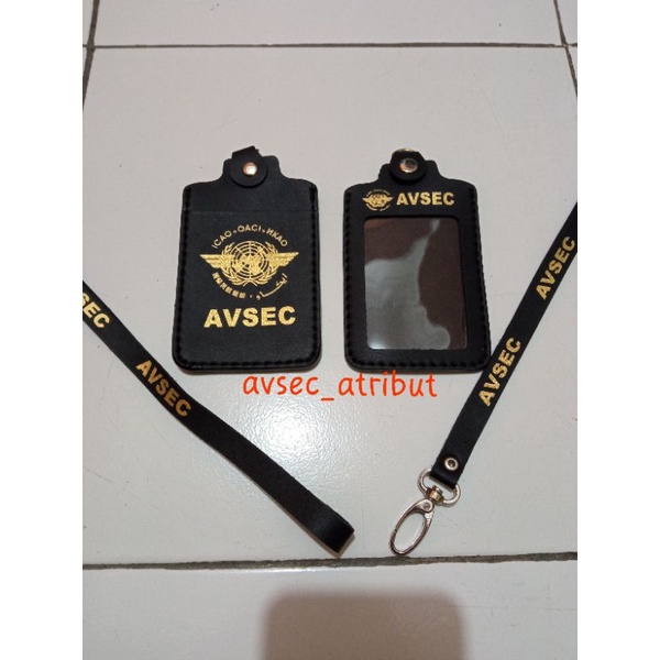 DOMPET ID AVSEC TALI HITAM 2 SLOT/ATRIBUT AVSEC