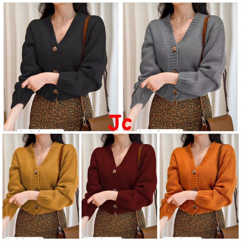 JC/ZR- RJT CARDY LOVA / Cardi zoey rajut / Cardi Wanita Rajut Murah / Cardi Rajut kekinian