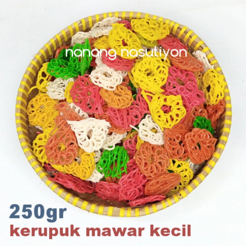 

Kerupuk bawang mawar kecil mentah netto 250gram