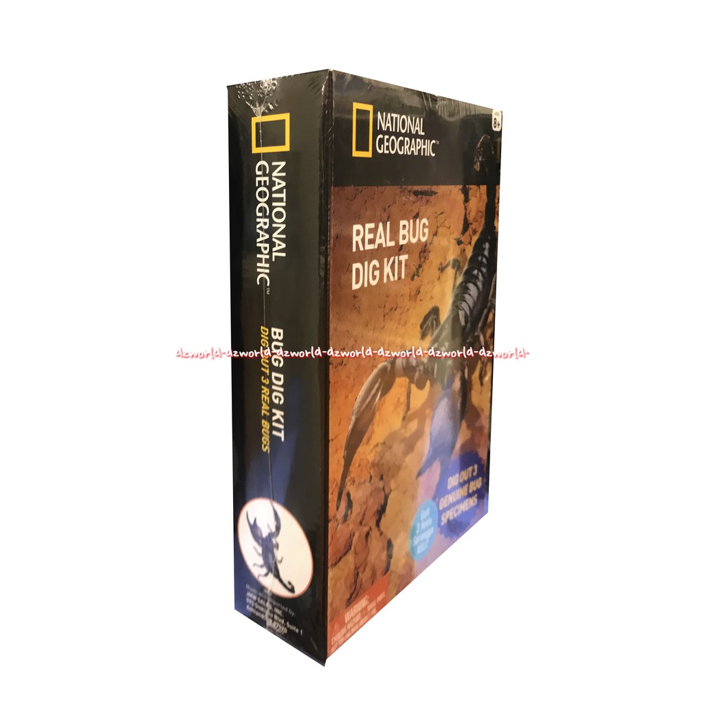 National Geographic Real Bug Dig Kit Science Kit Mainan Edukasi