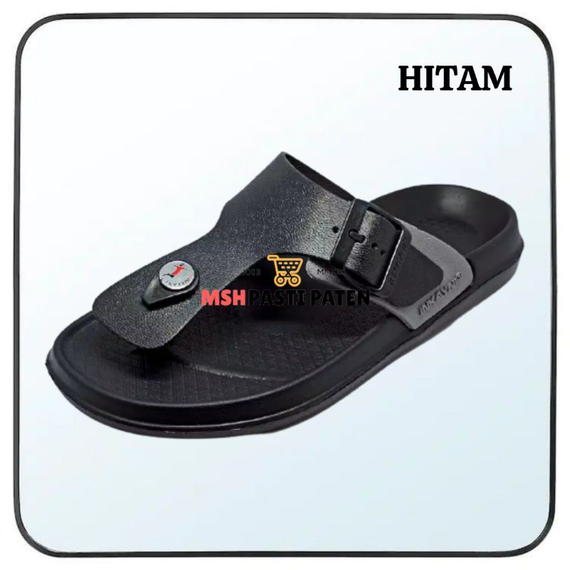 Sandal jepit pria merk INKAYNI YK 6022 ORIGINAL SIZE 39-44 Sandal gesper pria