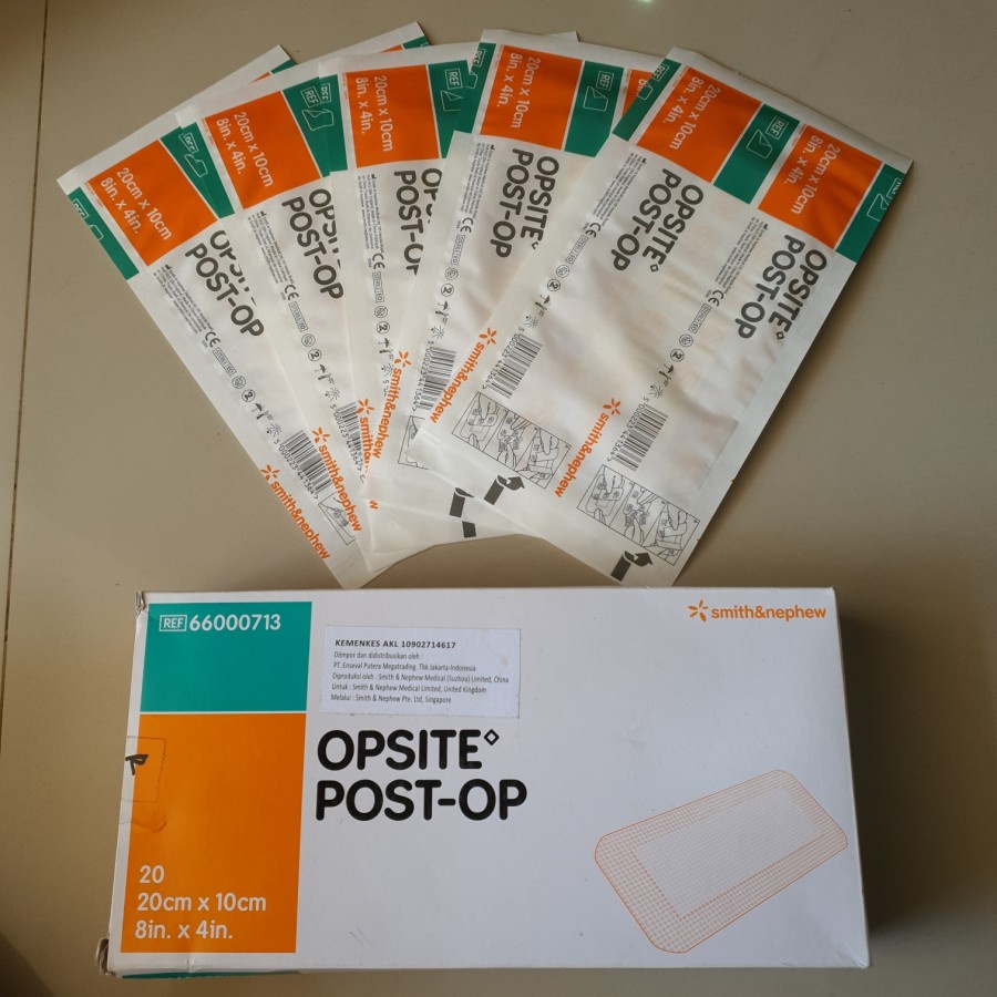 OPSITE POST-OP 20 × 10 cm Plester tahan air Post Op 20cm x 10cm