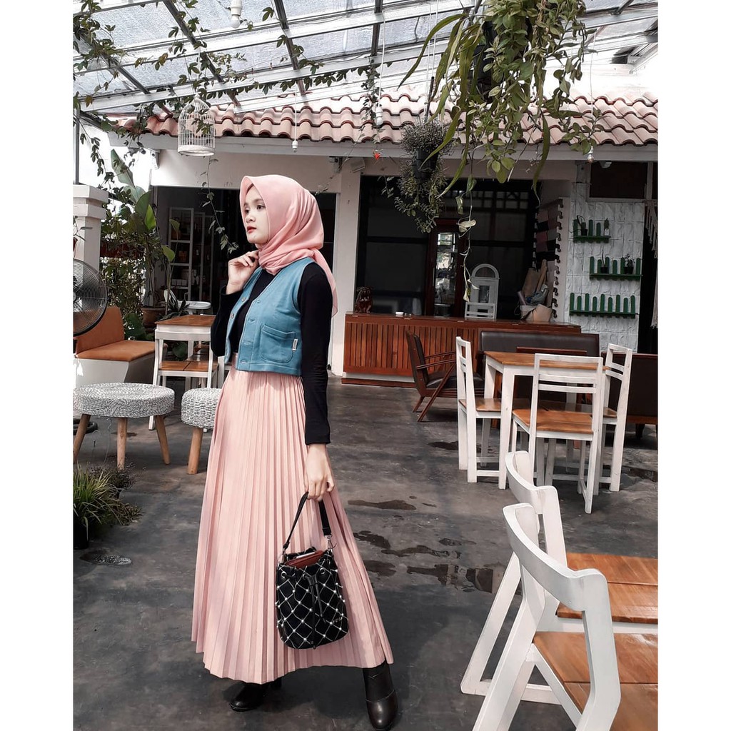 PLEATED SKIRT PREM UMBRELLA/ROK PLISKET IMPORT/MAXI SKIRT/ROK PLISKET LILAC/ROK PANJANG/FLARE SKIRT