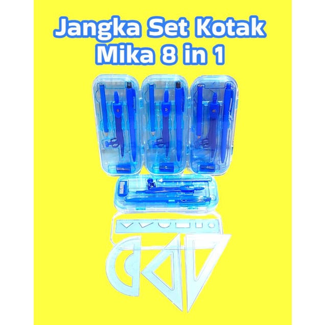 

JANGKA SET KOTAK MIKA 8 IN 1 DENGAN PENGGARIS BUSUR