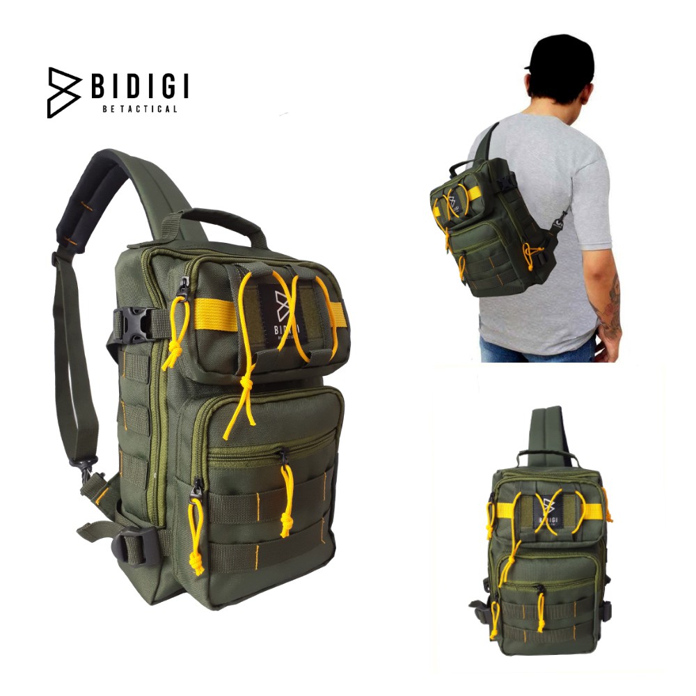 BIDIGI TORNADO SLEMPANG PRIA / SLING BAG ARMY TACTICAL