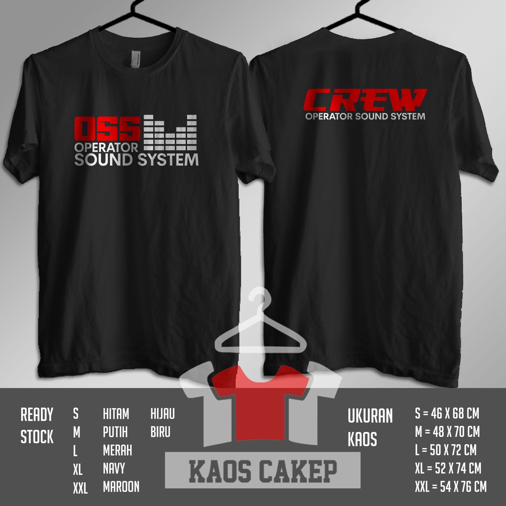 Kaos Audio OSS Operator Sound System OSS Crew Baju Musik