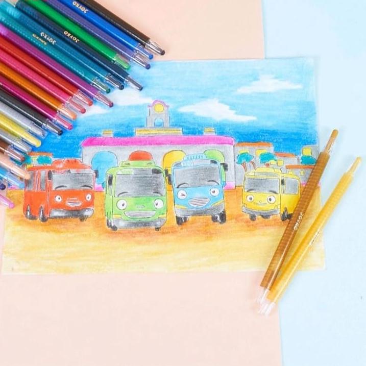 

Terlaris Crayon Joyko Putar 12 Warna - Panjang