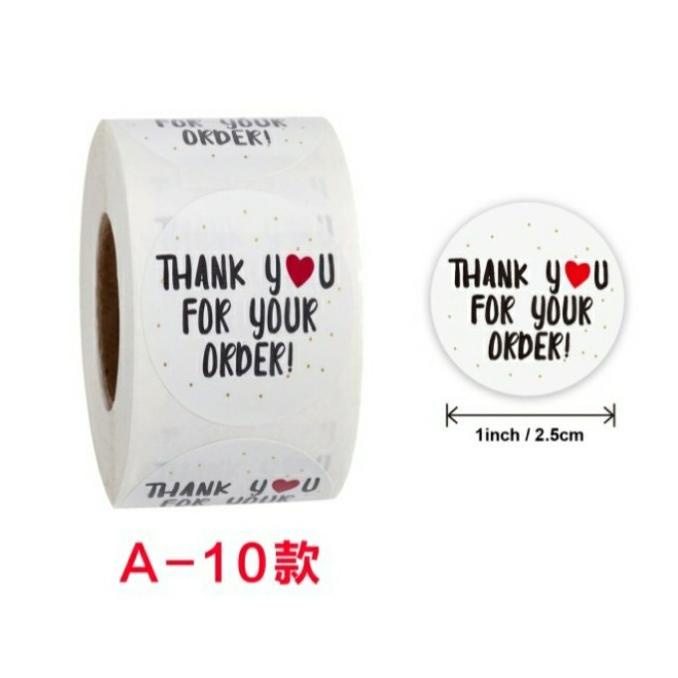 

STIKER TOPLES BOX KUE/STICKER LABEL KEMASAN KUE 1 ROL 500 PCS 1 INCH