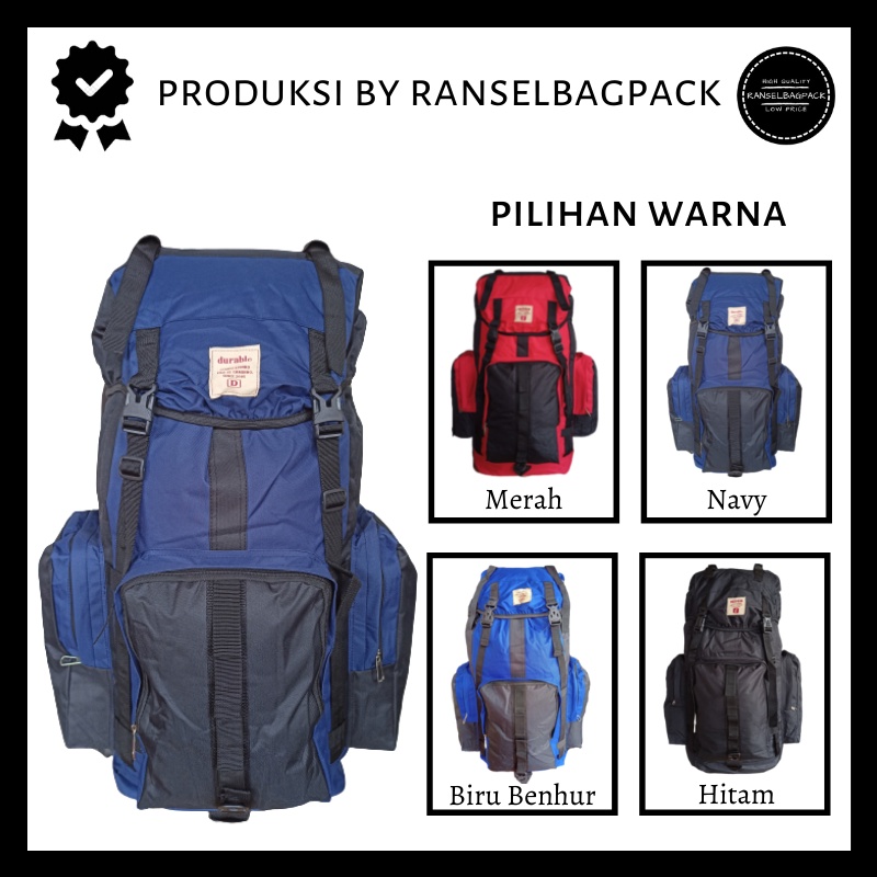 Tas Ransel Backpack Travel Punggung Carrier Hiking Gunung Kapasitas Besar Pria Wanita