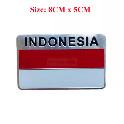 Stiker Bendera Indonesia 3D / Stiker Sepeda Motor Mobil / Stiker Merah Putih Indonesia