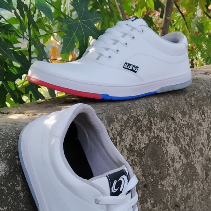 ALDHIS SW-F Sepatu Putih Pria Wanita Sneakers Original Asli Lokal Sepatu Cowok Terbaru Snekers Keren Buat Gaya dan Nongkrong