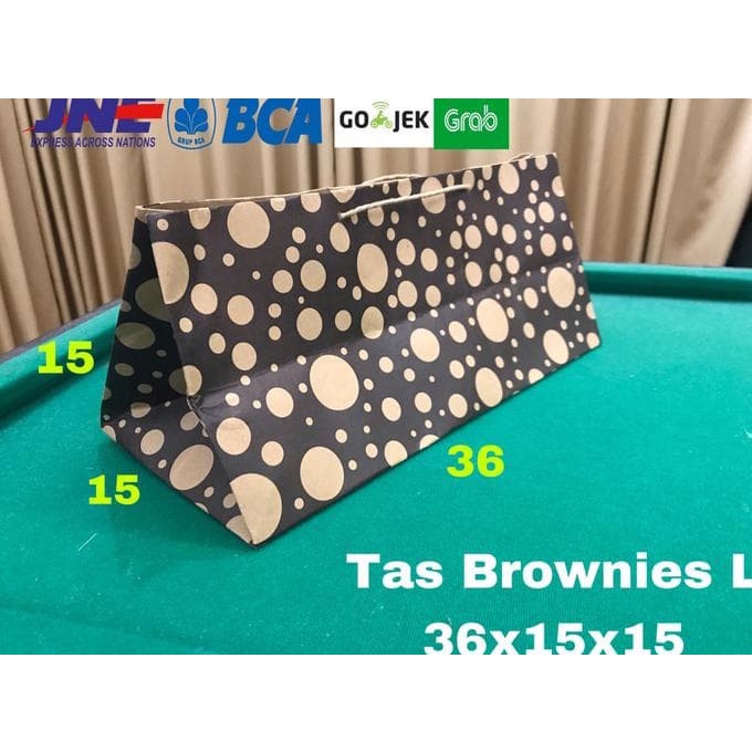 

(TERLARIS) Dijual Paperbag Brownies L 36X15X15 Tas Kertas Paper Bag Dus Nasi Tas