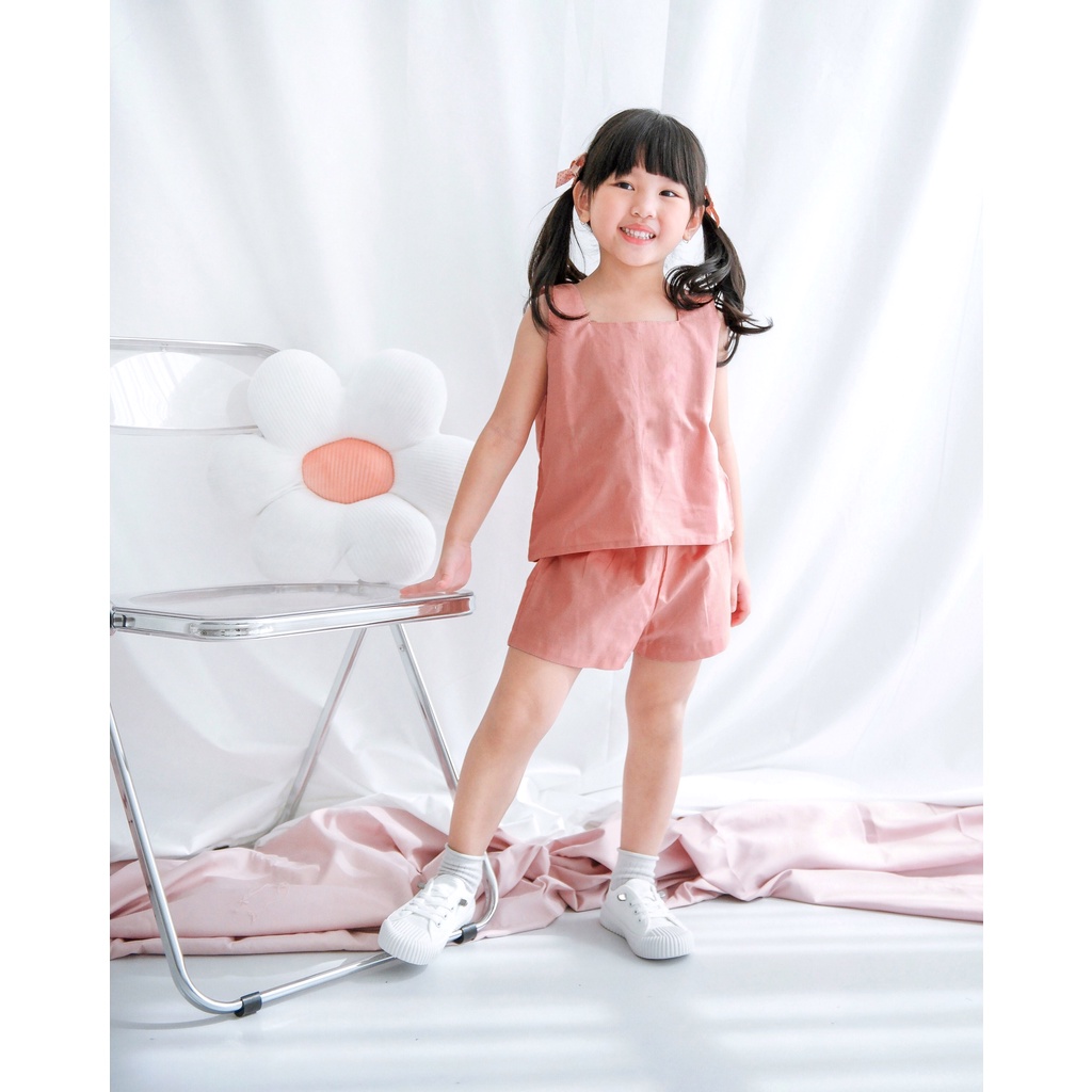 LULA SET | Setelan Anak | Celana Anak | Atasan Bawahan Linen Anak | Baju Anak | Oneset Anak