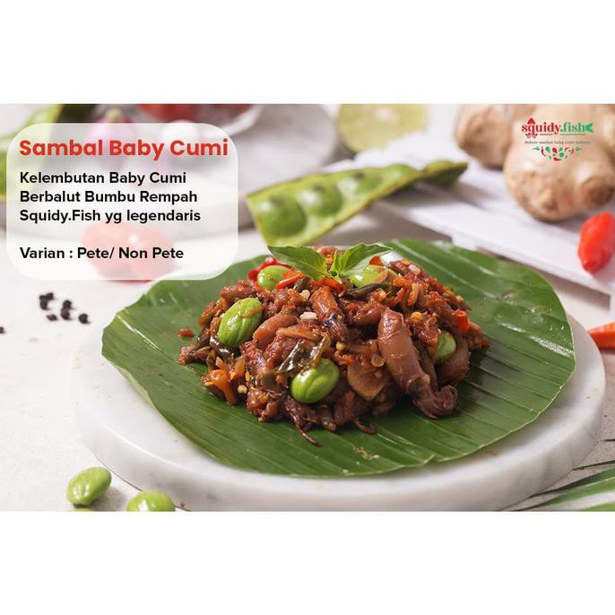 

terlaris01 Sambal Baby Cumi (Pete/200 gram) - Pedas Mampus