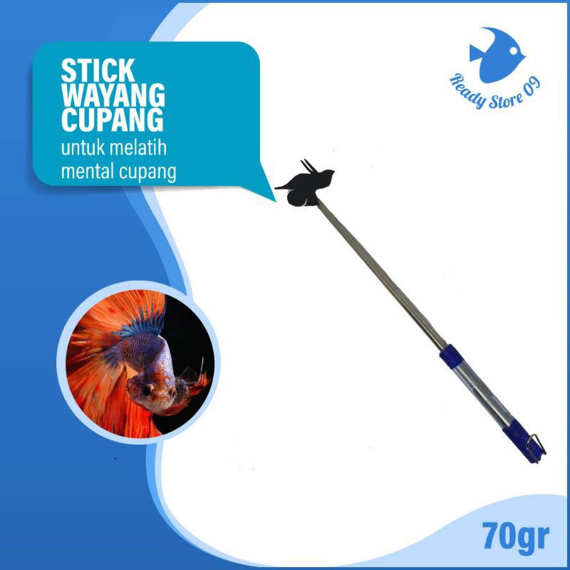 stick wayang cupang untuk melatih mental cupang gagang stainless