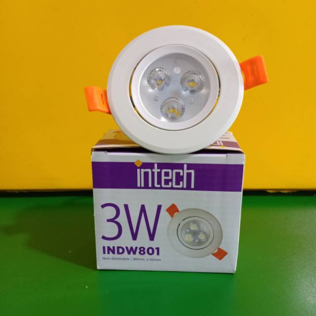 Downlight 3w intech - putih