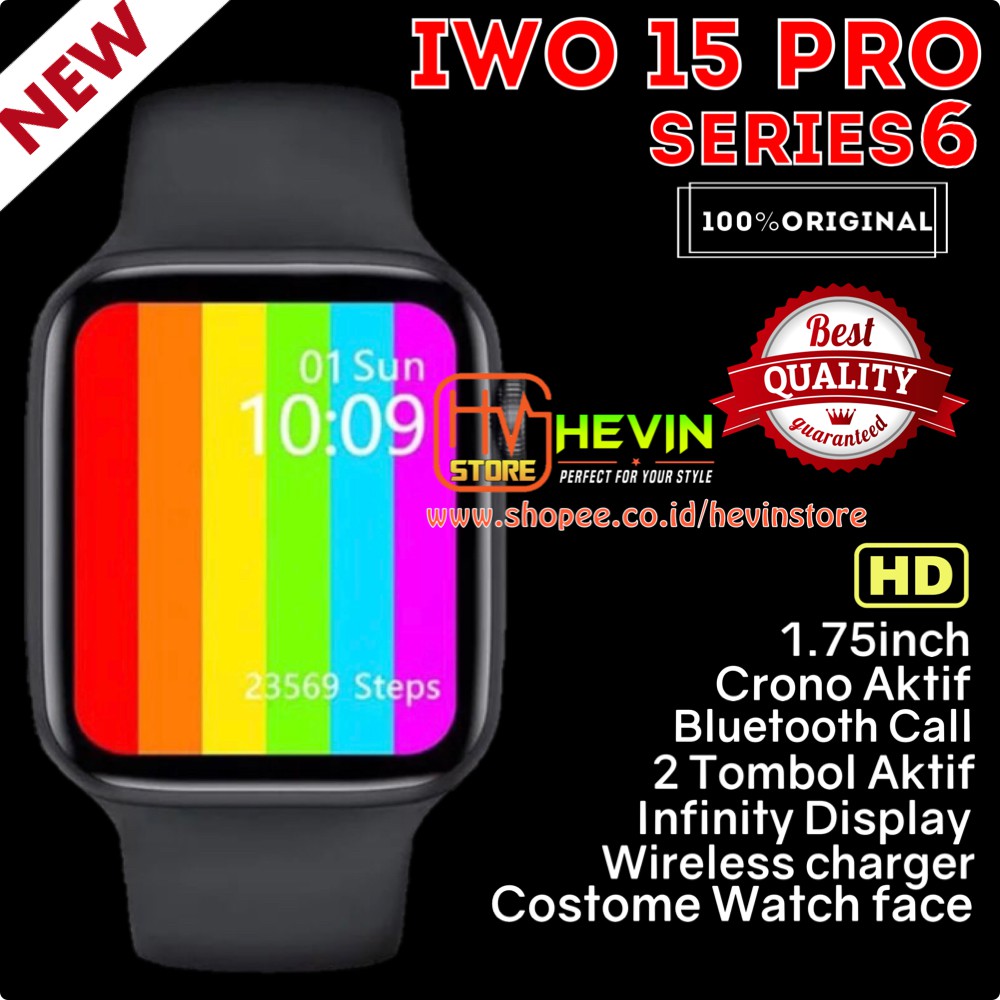 IWO 15 PRO SMARTWATCH (BS TLP) SERIES 6 WIRELESS CHARGER