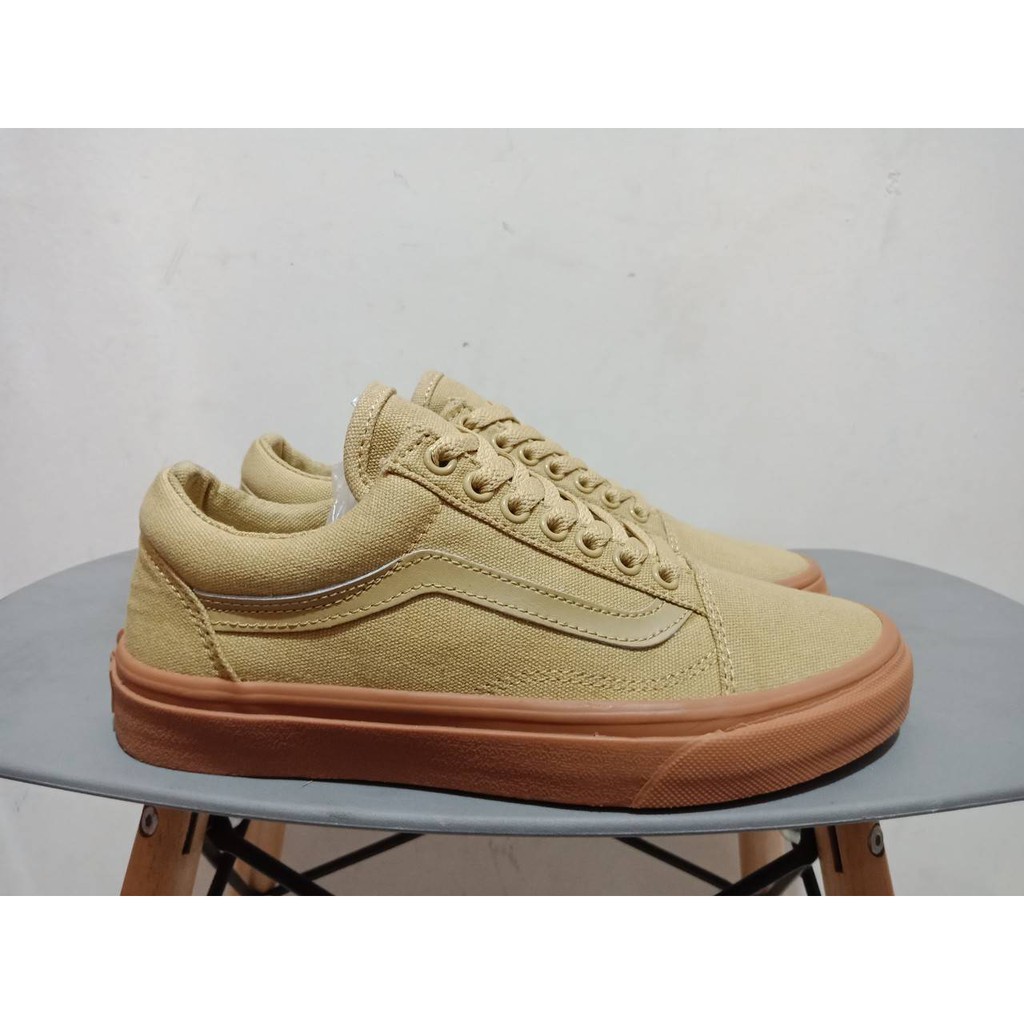  SEPATU  VANS  OLDSKOOL IVY LIGHT GUM PREMIUM WAFFLE DT BNIB 