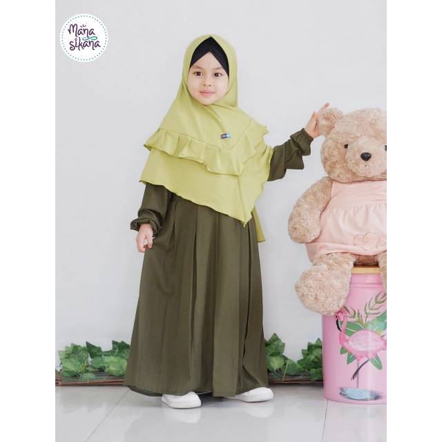 Gamis Anak Simple Aqila dress / Gamis Anak Syar'i